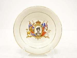 アンティーク　エリザベス女王　プレート（14センチ）